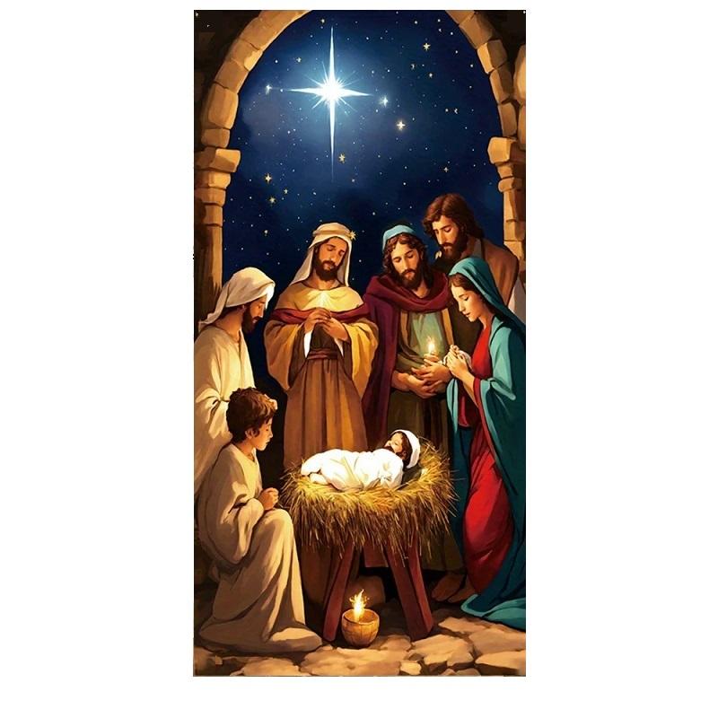 Jesus Birth Scene Linings For Christmas Doors Holy Scene Door Cover 2025 Xmas Outdoor Decoration Front Door 2026 New Year Decors
Jesus Birth Scene Linings For Christmas Doors Holy Scene Door Cover 2025 Xmas Outdoor Decoration Front Door 2026 New Year Decors