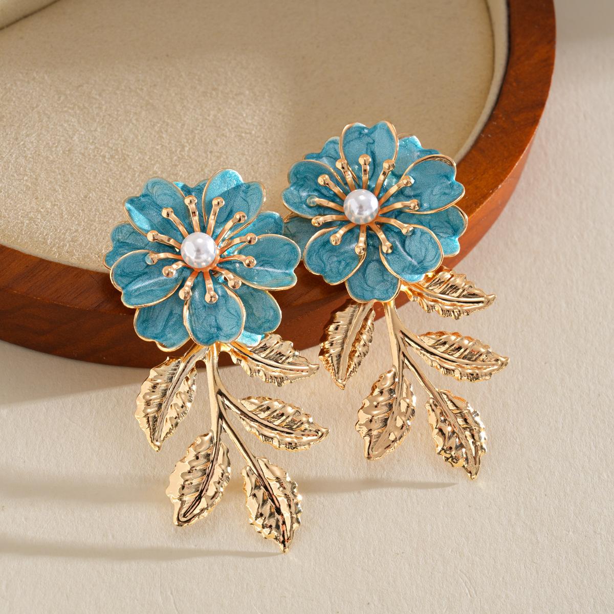 DIGADAGU Alloy Leaf Flower Imitation Pearl Dangle Earrings New Minimalist Statement Earrings Women Party Zircon Accessories синій
DIGADAGU Alloy Leaf Flower Imitation Pearl Dangle Earrings New Minimalist Statement Earrings Women Party Zircon Accessories синій