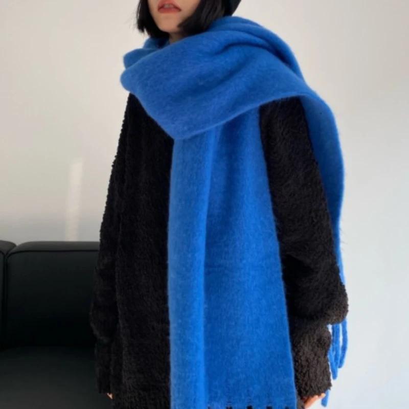 Новый мягкий клейкий пушистый сплошной шарф для женщин, зимний, утолщенный, имитация кашемира, шаль, корейский выпуск, теплая, универсальная бежевый 
Новый мягкий клейкий пушистый сплошной шарф для женщин, зимний, утолщенный, имитация кашемира, шаль, корейский выпуск, теплая, универсальная бежевый