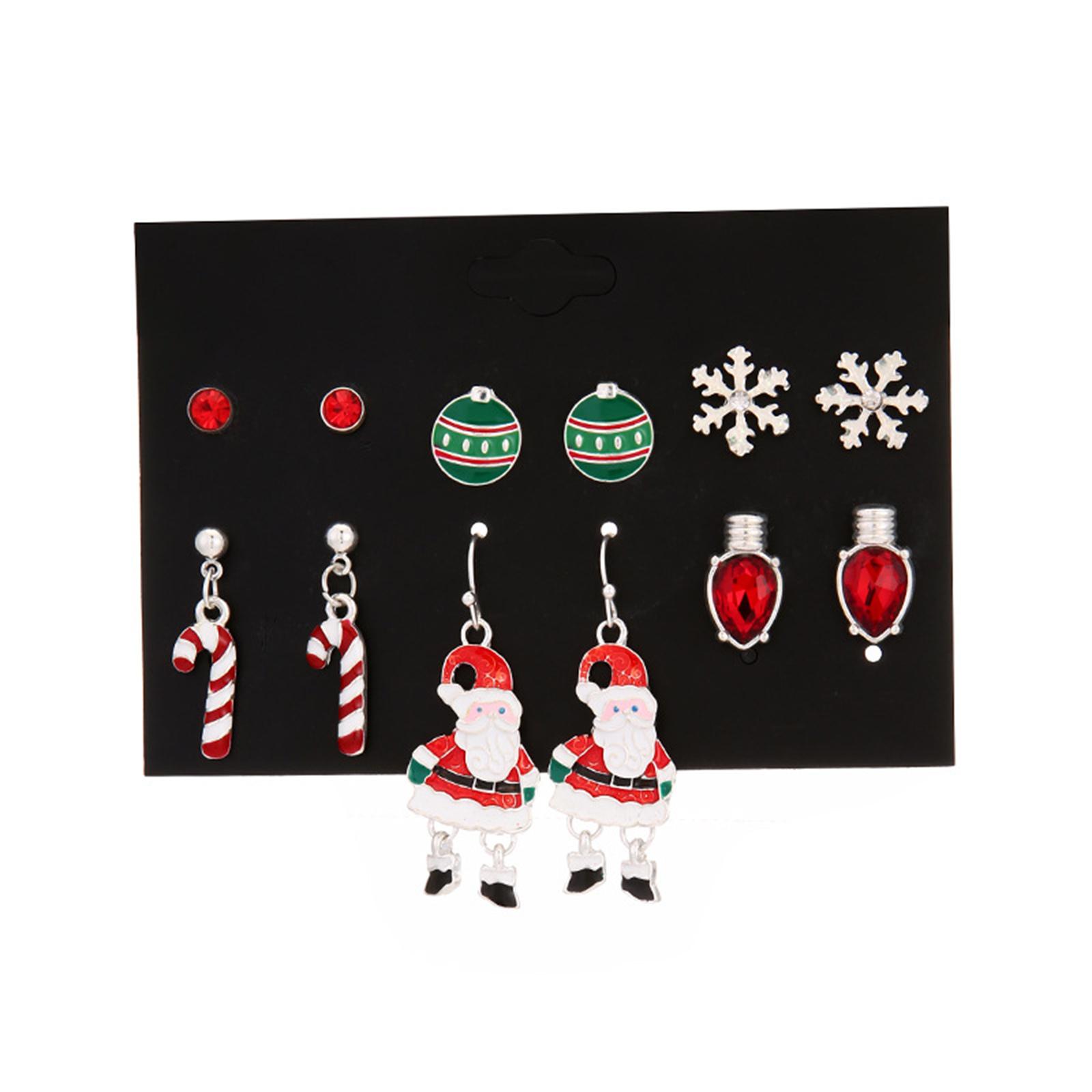 6 Pairs of Snowman Stud Earrings Christmas Gift Tiny Snowflake Crutch Dangle Earring Cute Small Ball Lamp Earring Decor 1
6 Pairs of Snowman Stud Earrings Christmas Gift Tiny Snowflake Crutch Dangle Earring Cute Small Ball Lamp Earring Decor 1