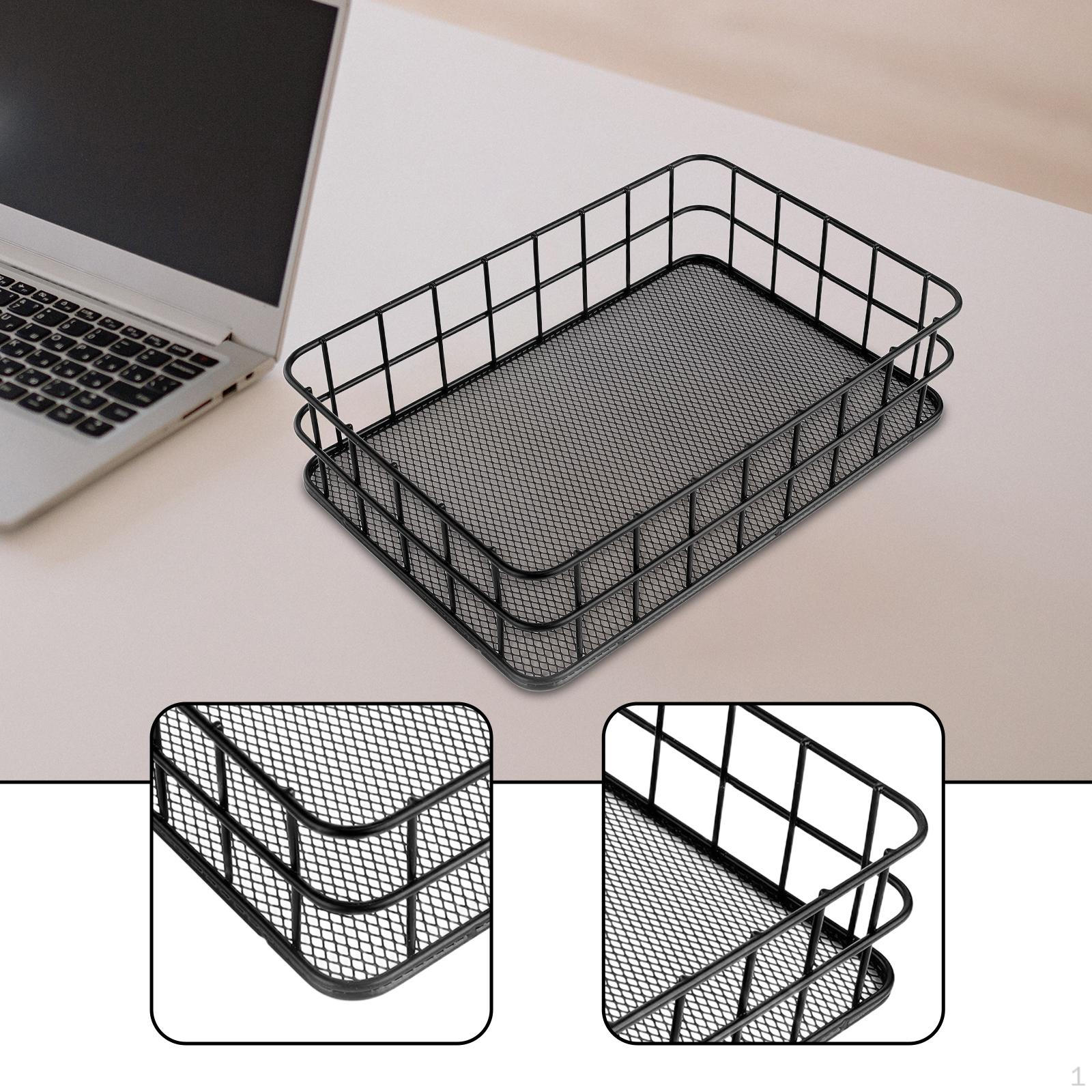 Металлическая проволочная корзина для хранения, Большой прямоугольный органайзер для шкафов и тумбочек L
Металлическая проволочная корзина для хранения, Большой прямоугольный органайзер для шкафов и тумбочек L