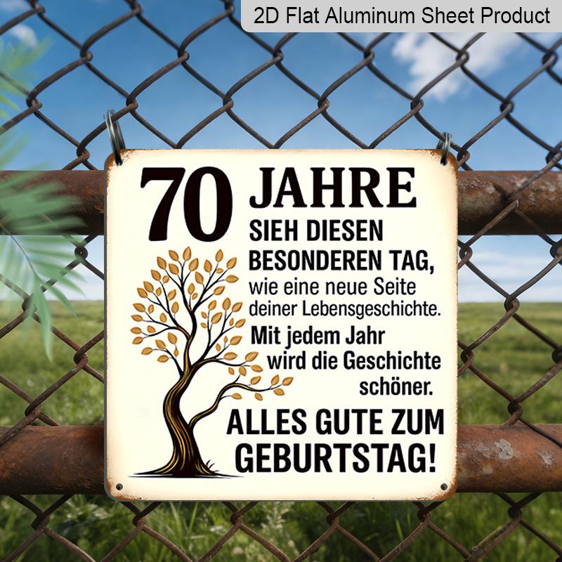 2D Flat - 1pc, Decorative Plaque and Ornament, Birthday Theme, Retro Classic Style, 70Th Birthday Wishes, Home, Party, Restaurant, and Living Room 20*20cm
2D Flat - 1pc, Decorative Plaque and Ornament, Birthday Theme, Retro Classic Style, 70Th Birthday Wishes, Home, Party, Restaurant, and Living Room 20*20cm