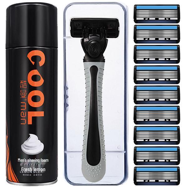 Шестислойная ручная бритва для мужчин и женщин - Трансграничное бритье и удаление волос.
Шестислойная ручная бритва для мужчин и женщин - Трансграничное бритье и удаление волос.