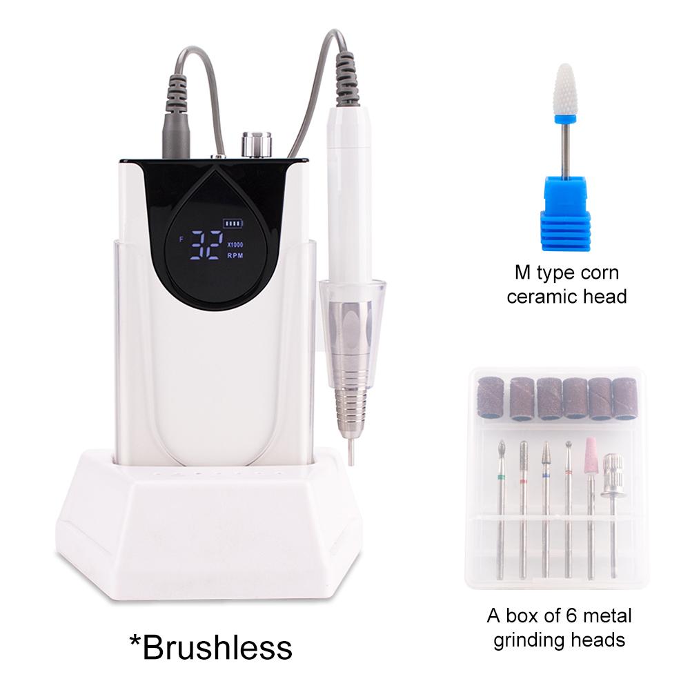 BEPAN SIMINAIL Brushless Portable Nail Drill Desktop Base Cordless Nail File Drilling Machine 35000RPM Aluminum Alloy Handle US білий
BEPAN SIMINAIL Brushless Portable Nail Drill Desktop Base Cordless Nail File Drilling Machine 35000RPM Aluminum Alloy Handle US білий