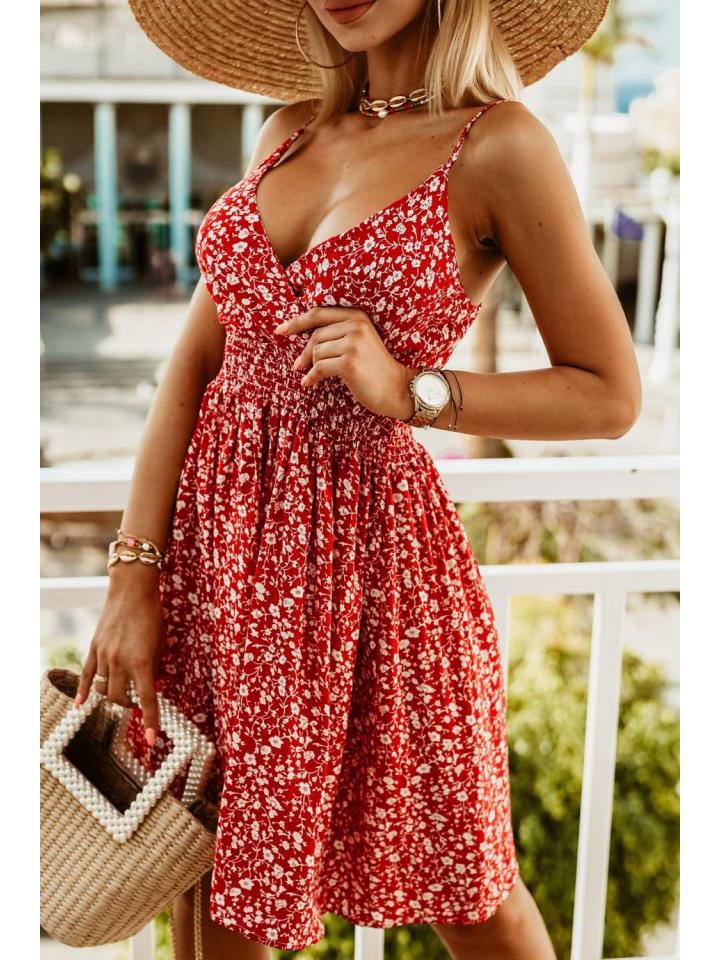 2026 European & American V-Neck Printed Sexy Suspender Waist-Cinching Dress 2XL
2026 European & American V-Neck Printed Sexy Suspender Waist-Cinching Dress 2XL