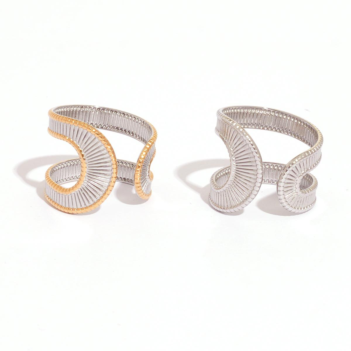 Distinctive Adjustable Stainless Steel Geometric Chic Rings Gold Color Platinum 18K PVD Plated Charm Finger Jewelry Gift For Her resizable
Distinctive Adjustable Stainless Steel Geometric Chic Rings Gold Color Platinum 18K PVD Plated Charm Finger Jewelry Gift For Her resizable
