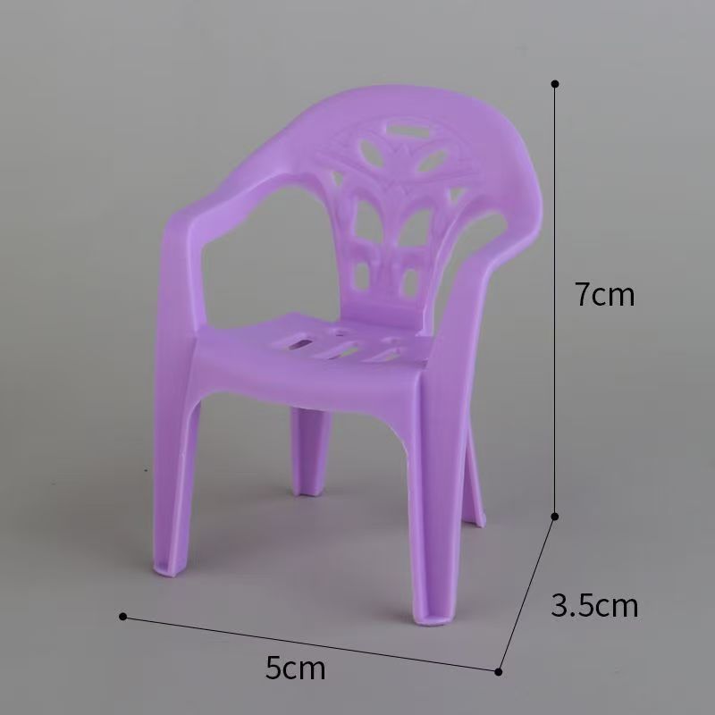 Mini Plastic Chair - Color DIY Furniture, Suitable for Home Decorations, Durable Plastic,Perfect for Micro Scene Decorations, Mini Furniture
Mini Plastic Chair - Color DIY Furniture, Suitable for Home Decorations, Durable Plastic,Perfect for Micro Scene Decorations, Mini Furniture