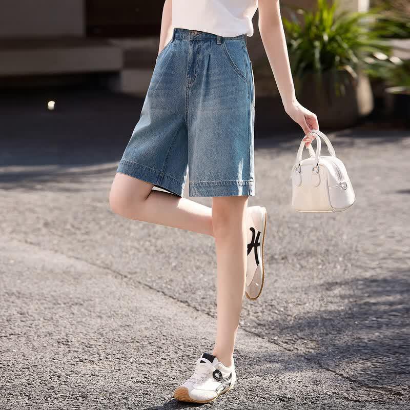 Women s 2026 Summer High-Waist Wide-Leg Denim Shorts 30
Women s 2026 Summer High-Waist Wide-Leg Denim Shorts 30