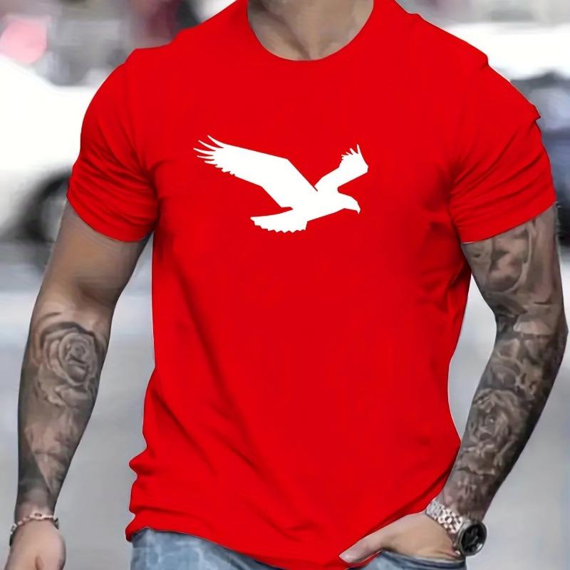 Men s printed T-shirt, eagle pattern round neck short T-shirt XL
Men s printed T-shirt, eagle pattern round neck short T-shirt XL
