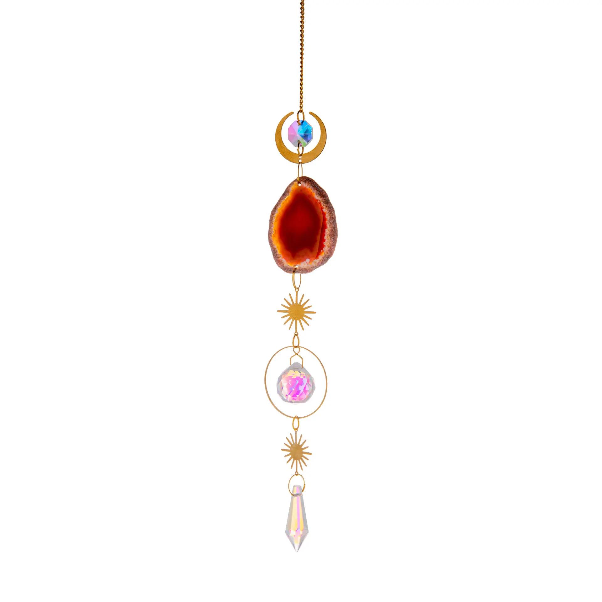 Natural Stones Agate Sun Catcher Agate Sun Catcher for Rainbow Maker Hanging Crystal Witch Suncatcher Windchime Wall Decor червоний
Natural Stones Agate Sun Catcher Agate Sun Catcher for Rainbow Maker Hanging Crystal Witch Suncatcher Windchime Wall Decor червоний