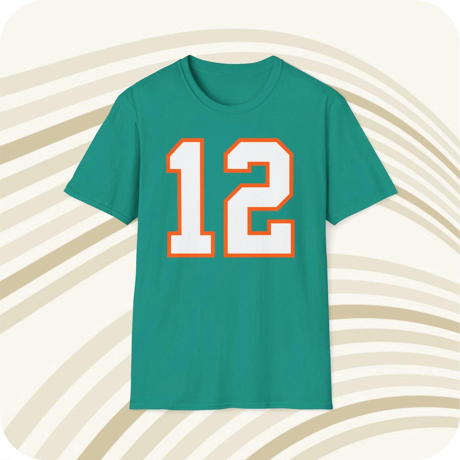Throwbackmax Bob Griese #12 Miami Dolphins Jersey T shirt - Front & Back Print 4XL
Throwbackmax Bob Griese #12 Miami Dolphins Jersey T shirt - Front & Back Print 4XL