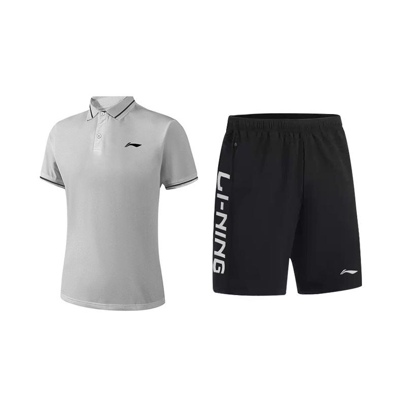Li Ning Модный дышащий костюм с коротким рукавом, быстросохнущий, однотонный, повседневный спортивный костюм, унисекс, YPLT041-4+YKSV115-1 3XL
Li Ning Модный дышащий костюм с коротким рукавом, быстросохнущий, однотонный, повседневный спортивный костюм, унисекс, YPLT041-4+YKSV115-1 3XL