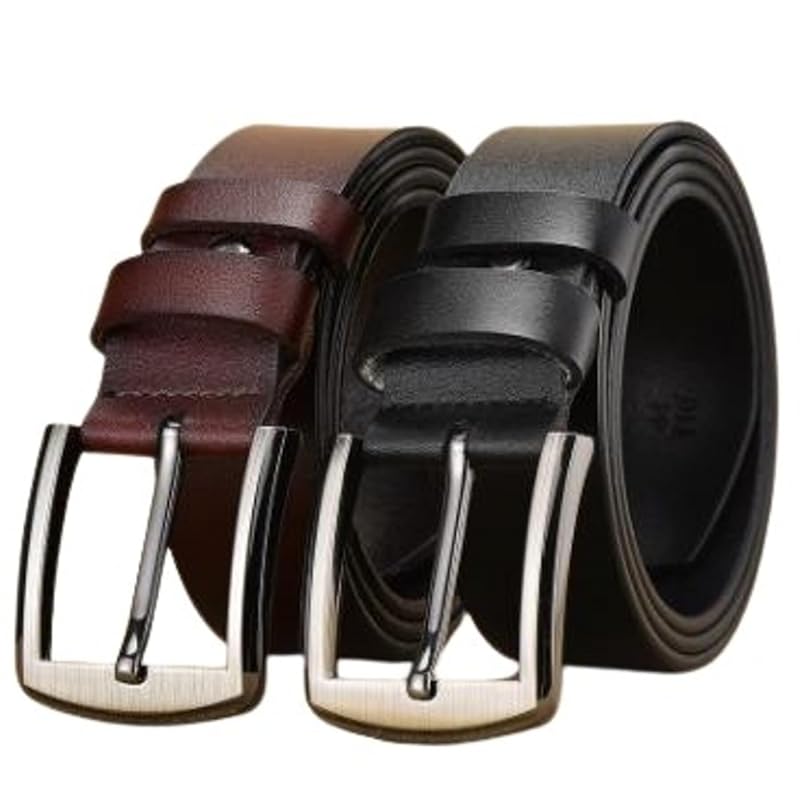 men s belt PU leather Synthetic leather business casual big size size adjustable 125cm With pin simple (Black x Brown (2 pieces))
men s belt PU leather Synthetic leather business casual big size size adjustable 125cm With pin simple (Black x Brown (2 pieces))