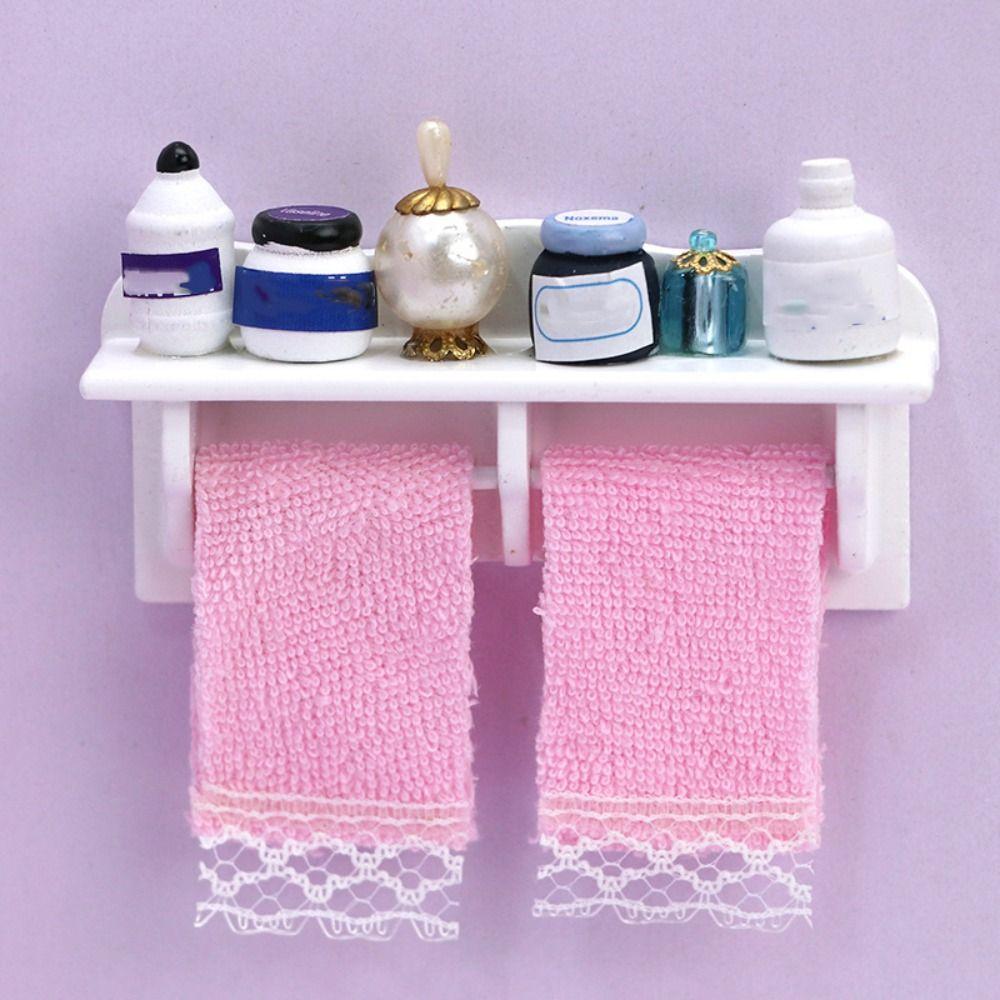 Makeup Supplies Dollhouse Towel Rack Mini Cosmetics Shelf Bathroom Set Miniature Furniture 2
Makeup Supplies Dollhouse Towel Rack Mini Cosmetics Shelf Bathroom Set Miniature Furniture 2