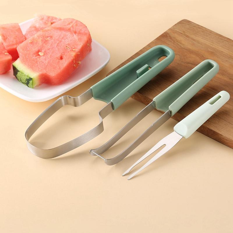 3pcs/Set Watermelon Cutting Tool Kitchen Gadgets Supplies Stainless Steel Slicing Tool Melon Cutter Slicer Tool Knife Fruit Fork зелёный
3pcs/Set Watermelon Cutting Tool Kitchen Gadgets Supplies Stainless Steel Slicing Tool Melon Cutter Slicer Tool Knife Fruit Fork зелёный