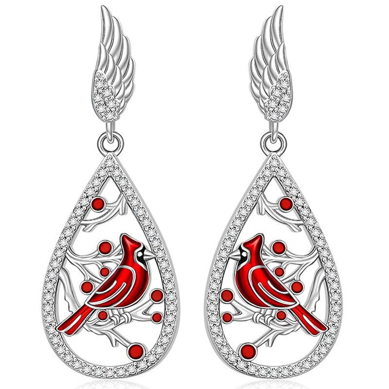Chinese Style Feather Wings, Water Droplet Earrings, Women s Design Sense, High-end Magpie, Plum Blossom, Light Luxury Zircon
Chinese Style Feather Wings, Water Droplet Earrings, Women s Design Sense, High-end Magpie, Plum Blossom, Light Luxury Zircon