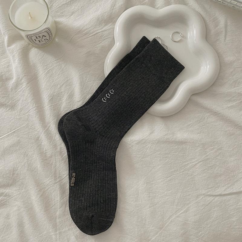 10Pair Autumn Socks Women S Style Simple And Versatile Medium Tube Socks Hot Stamping Smiley Face Solid Color Stacking Socks Women S Socks One size fits all темно-серого
10Pair Autumn Socks Women S Style Simple And Versatile Medium Tube Socks Hot Stamping Smiley Face Solid Color Stacking Socks Women S Socks One size fits all темно-серого