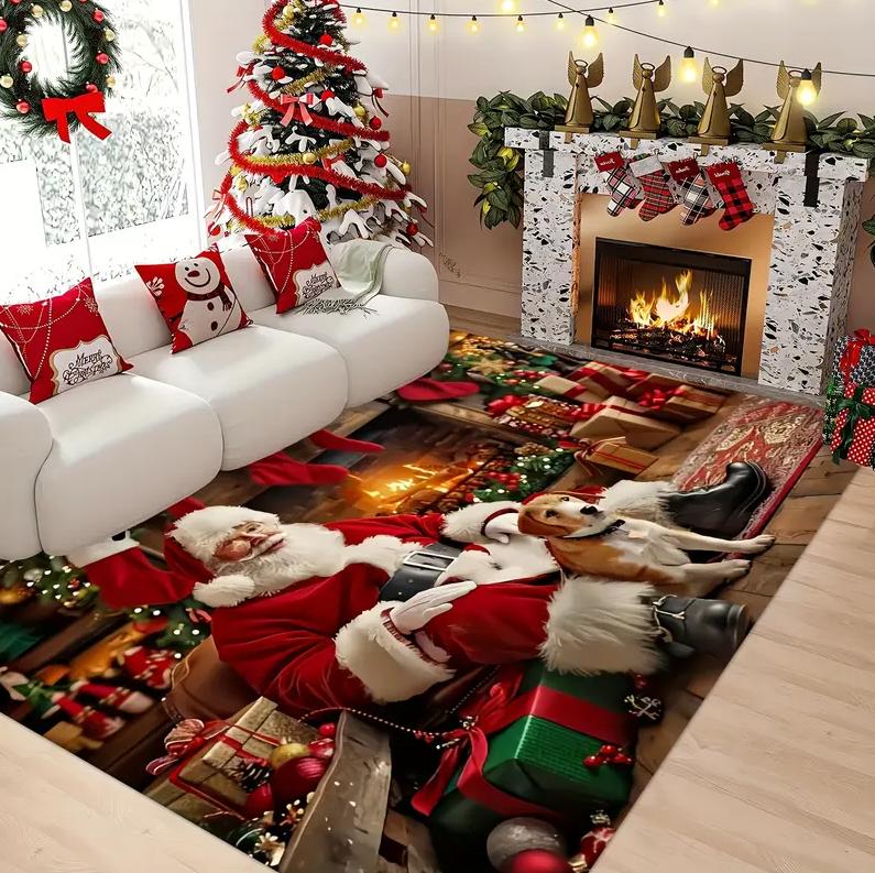 1PCS Christmas Snowflake Area Mat Red with Gold and White Snowflakes Living Room Bedroom Decoration Holiday Home Decoration 40x60cm
1PCS Christmas Snowflake Area Mat Red with Gold and White Snowflakes Living Room Bedroom Decoration Holiday Home Decoration 40x60cm