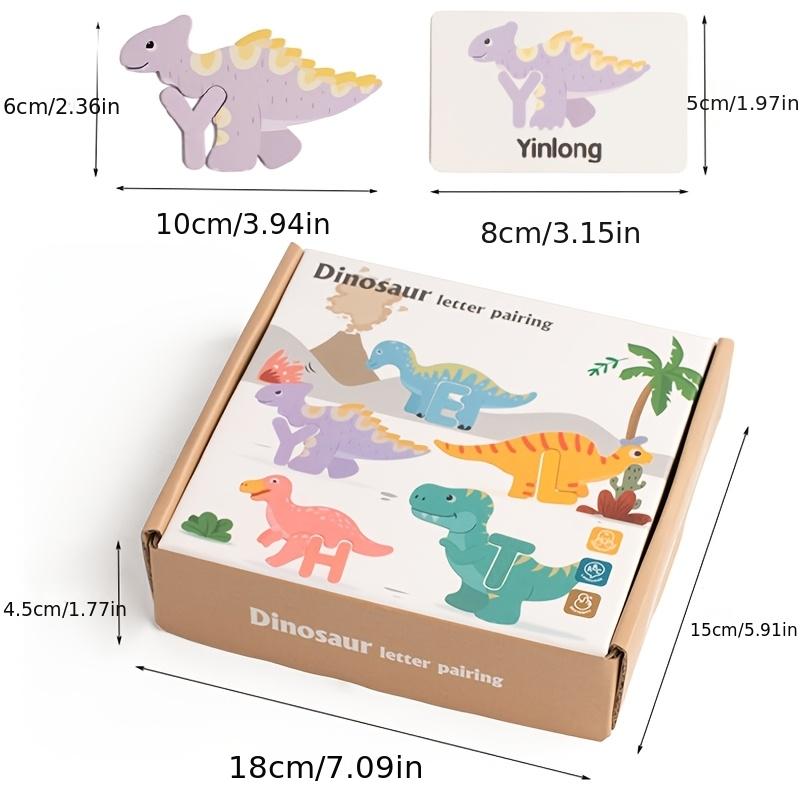 Children s Wooden Dinosaur Letter Cognitive Matching Puzzle Montessori Hand Eye Coordination Training Educational Toys
Children s Wooden Dinosaur Letter Cognitive Matching Puzzle Montessori Hand Eye Coordination Training Educational Toys