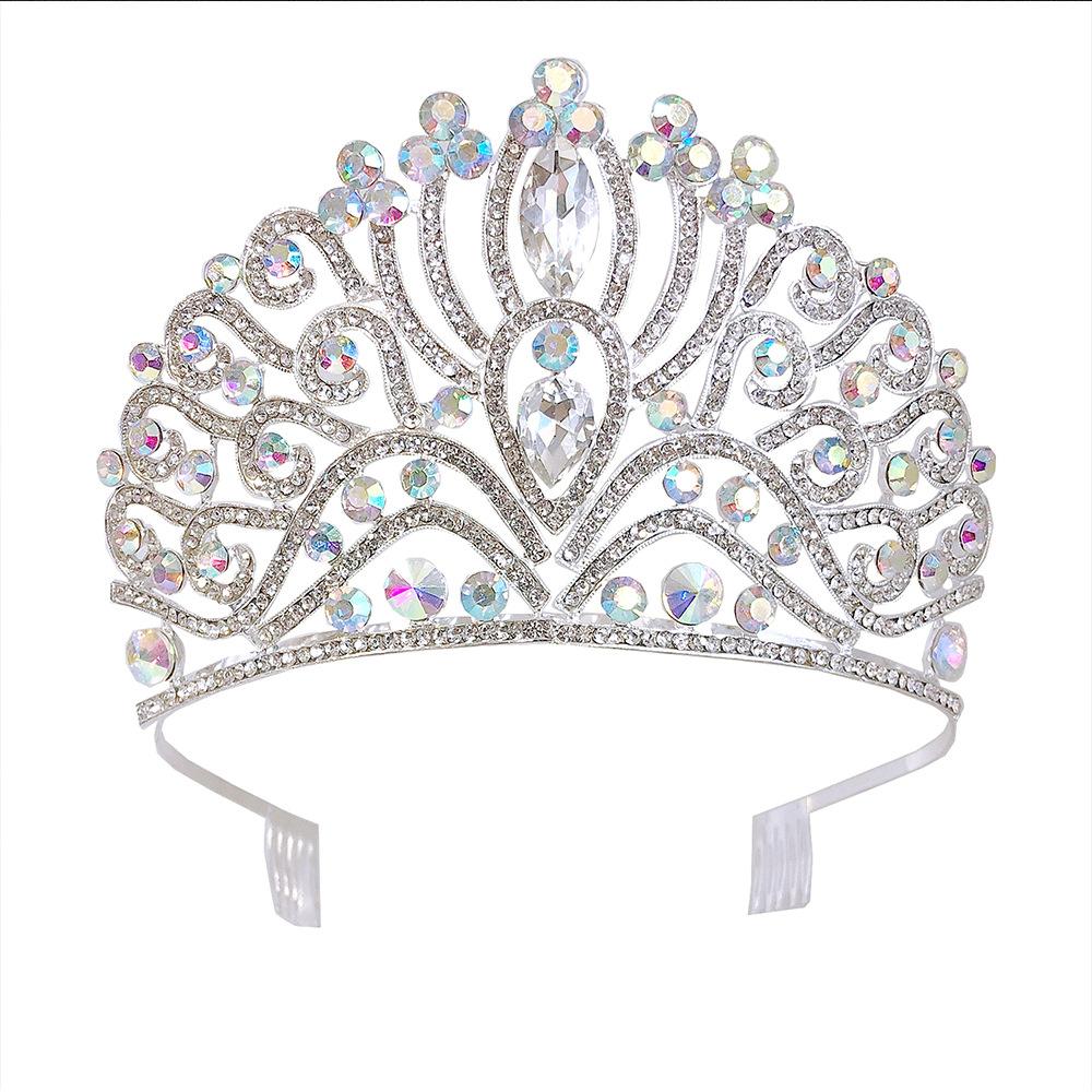 Свадебная корона Новая блестящая большая корона Кристалл Стразы Изысканная роскошная свадебная бижутерия
Свадебная корона Новая блестящая большая корона Кристалл Стразы Изысканная роскошная свадебная бижутерия