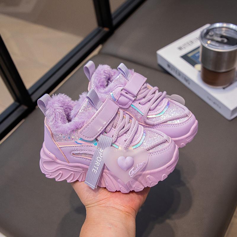 Toddler Girls Fleece Lining Sneakers New Winter Kids Sport Sneakers Soft Sole Breathable Versatile School Trainers Sneakers 37
Toddler Girls Fleece Lining Sneakers New Winter Kids Sport Sneakers Soft Sole Breathable Versatile School Trainers Sneakers 37