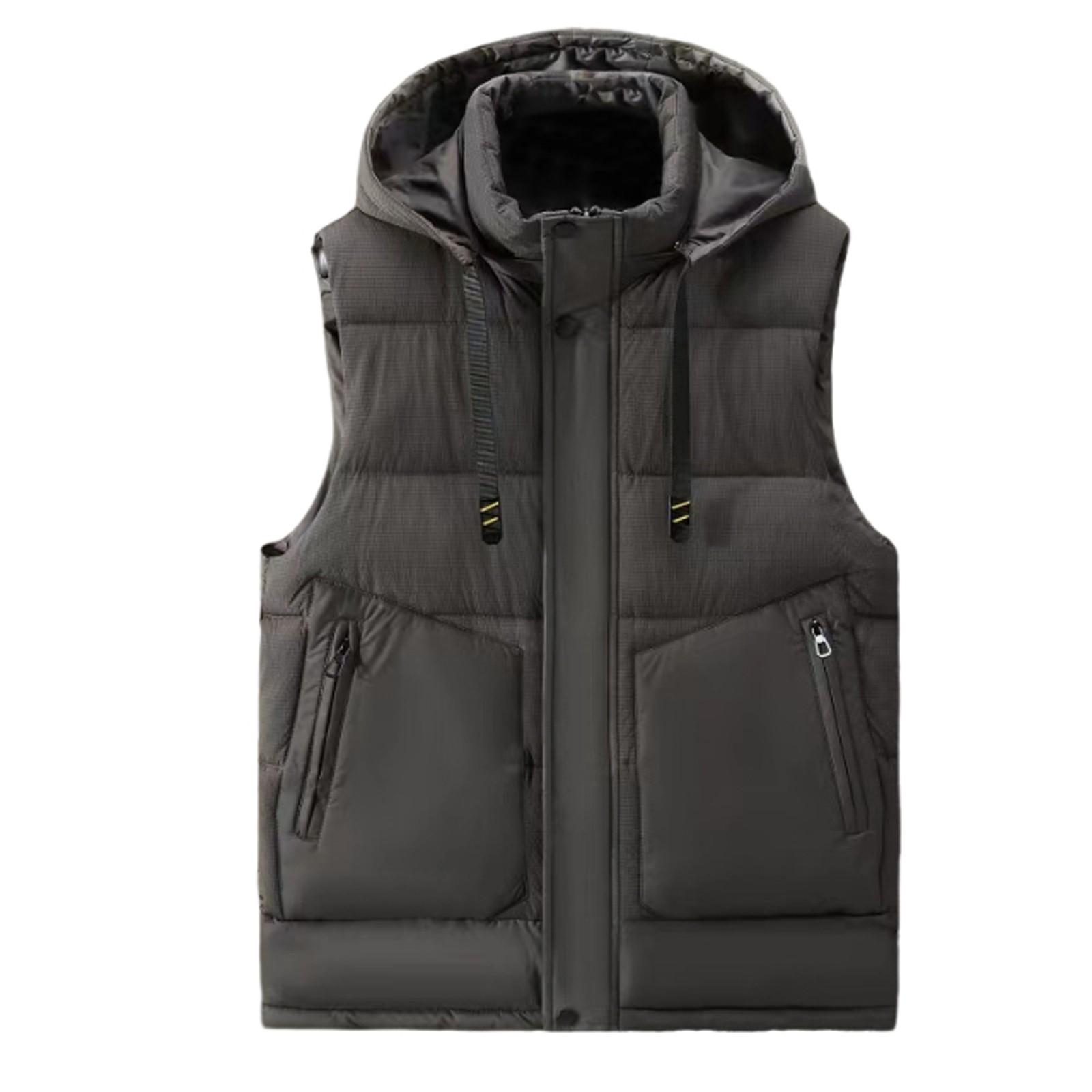 Мужская зимняя трендовая одежда, свободный толстый пуховик из хлопка с застежкой-молнией, однотонный повседневный жилет с капюшоном XL
Мужская зимняя трендовая одежда, свободный толстый пуховик из хлопка с застежкой-молнией, однотонный повседневный жилет с капюшоном XL