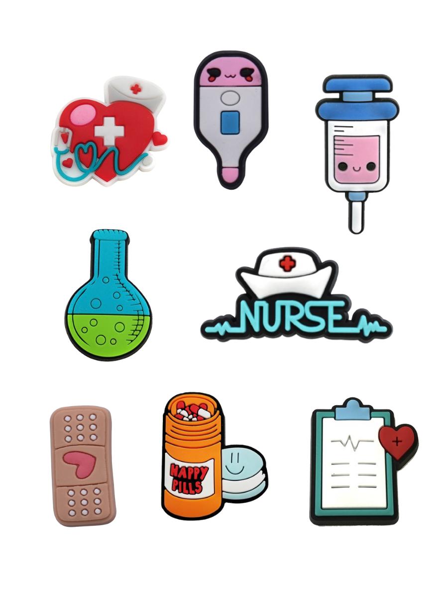 Джибитсы медицинские истории Medical доктор медсестра для мед. роботника 8 шт аксессуары крокс украшение різнокольоровий
Джибитсы медицинские истории Medical доктор медсестра для мед. роботника 8 шт аксессуары крокс украшение різнокольоровий
