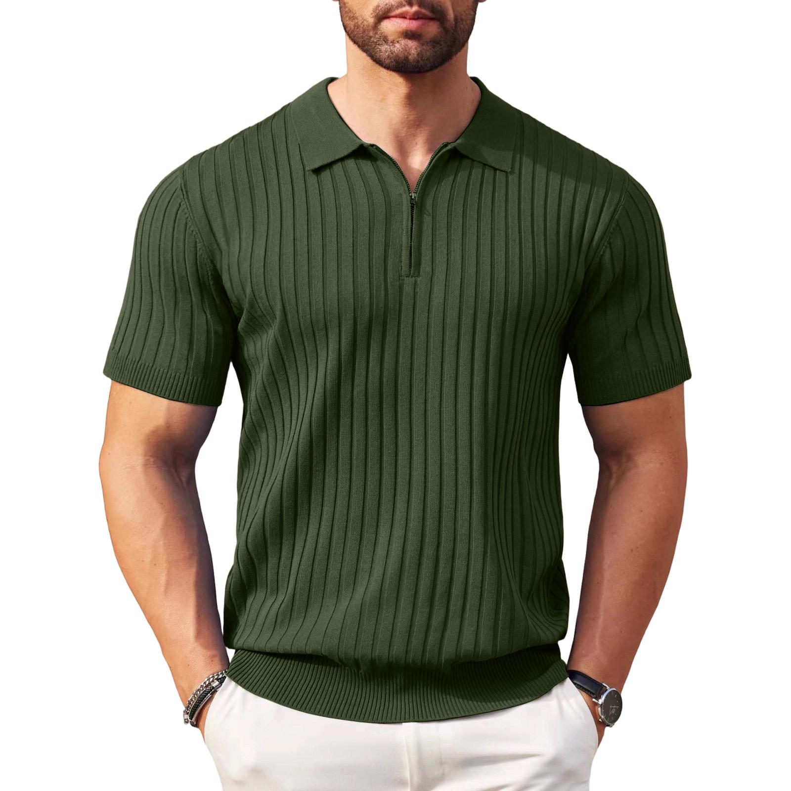 Fashionable Men s Short-sleeved Shirt, Color, Stylish Casual Trendy Zipper Design Knitwear L армия зеленый
Fashionable Men s Short-sleeved Shirt, Color, Stylish Casual Trendy Zipper Design Knitwear L армия зеленый