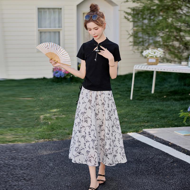 2025 Summer New Chinese National Style A-line Midi Skirt and Fashionable Top Two-Piece Dress XL 120-130 jin
2025 Summer New Chinese National Style A-line Midi Skirt and Fashionable Top Two-Piece Dress XL 120-130 jin