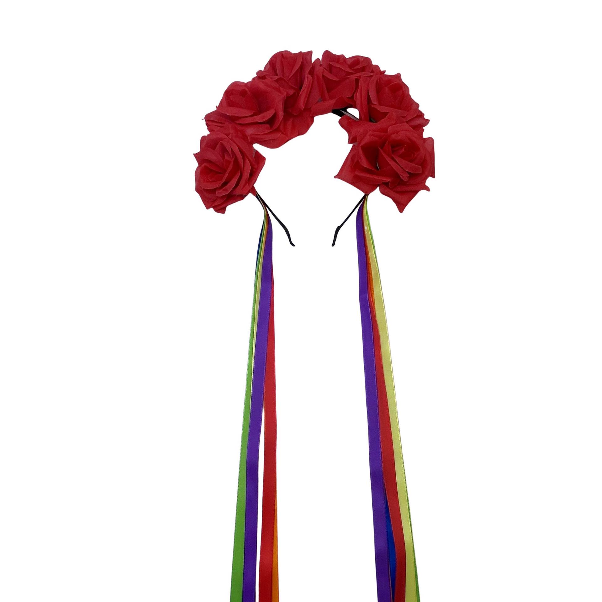 New Rainbow Flower Headband Rainbow Festival Party Dress Up Headband Simulation Flower Ribbon Ribbon Headgear
New Rainbow Flower Headband Rainbow Festival Party Dress Up Headband Simulation Flower Ribbon Ribbon Headgear