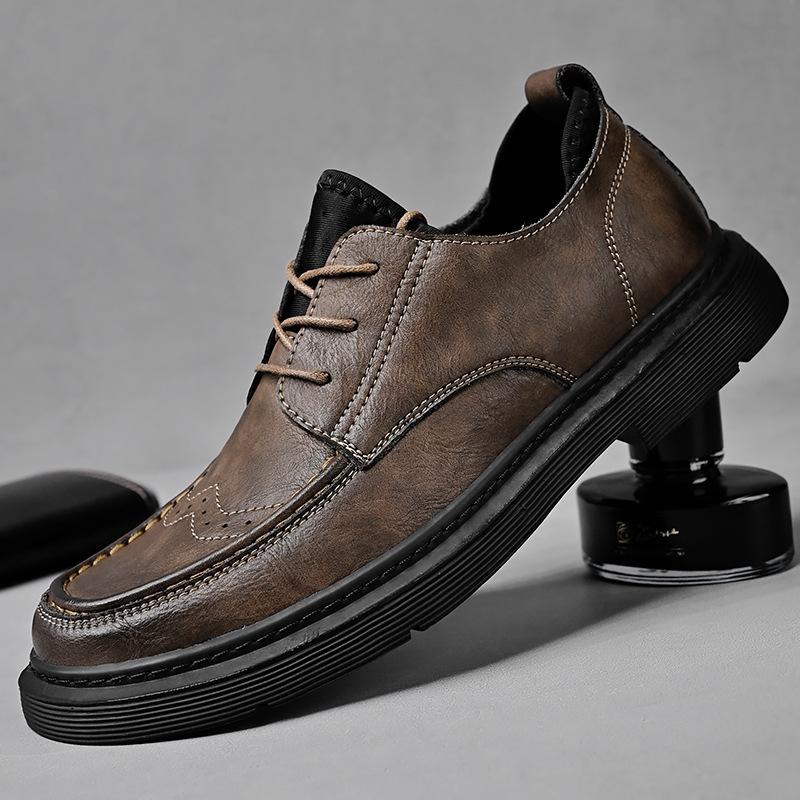 Men s leather shoes large size leather fashion versatile platform non-slip breathable business casual leather shoes Brock Shoes 38 коричневый
Men s leather shoes large size leather fashion versatile platform non-slip breathable business casual leather shoes Brock Shoes 38 коричневый