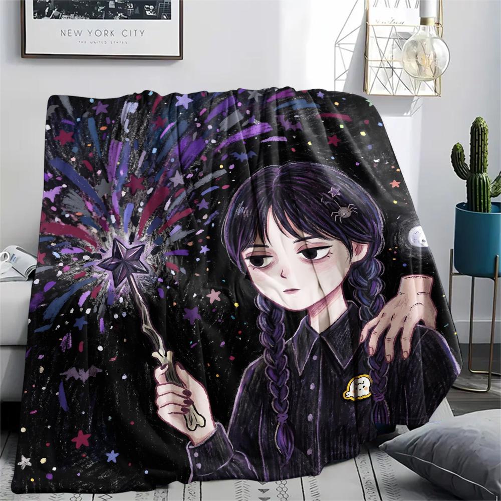 Wednesday Addams Print Flannel Blanket, Ultra Soft High Quality All Seasons Warm Throw, Home Decor Cozy Blanket, Perfect Christmas Gift 80cm x 120cm
Wednesday Addams Print Flannel Blanket, Ultra Soft High Quality All Seasons Warm Throw, Home Decor Cozy Blanket, Perfect Christmas Gift 80cm x 120cm