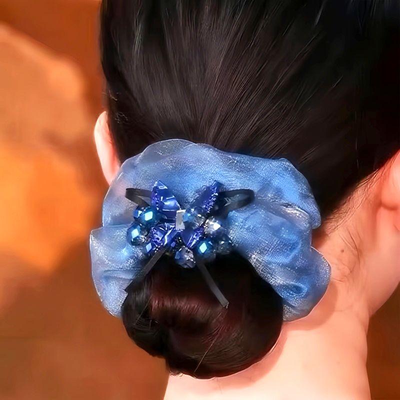 Chic Organza Hair Accessories Delicate Butterfly Crystal Hair Tie Shiny Rhinestones Fashionable Scrunchie Rhinestone Chiffon
Chic Organza Hair Accessories Delicate Butterfly Crystal Hair Tie Shiny Rhinestones Fashionable Scrunchie Rhinestone Chiffon