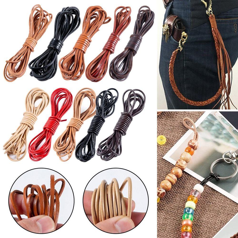 5Meters Genuine Leather Cord Round Leather Cord Retro Cow Leather Rope DIY Necklace Bracelet Coffee Round
5Meters Genuine Leather Cord Round Leather Cord Retro Cow Leather Rope DIY Necklace Bracelet Coffee Round
