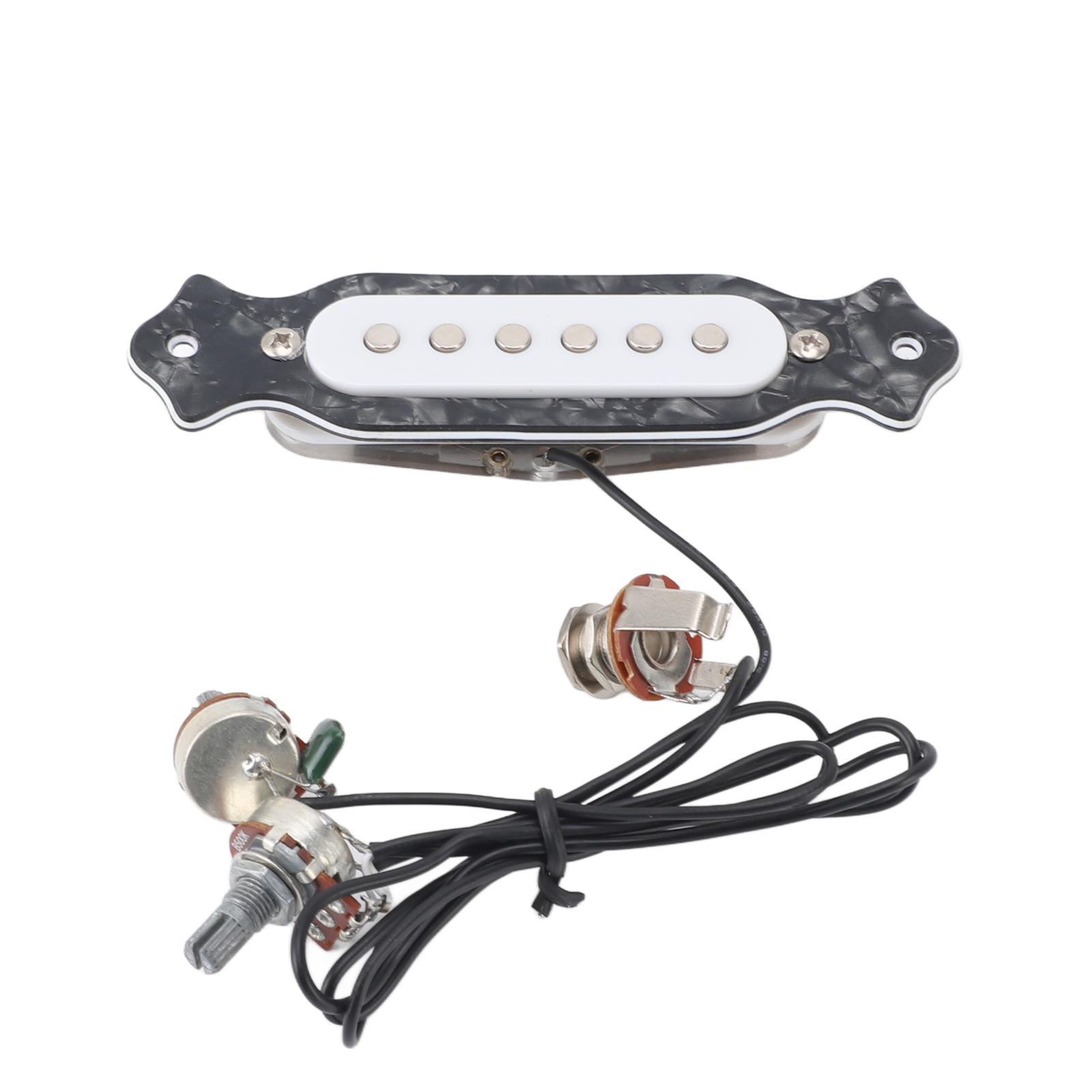 6-струнный сингловый звукосниматель, предварительно подключенный, замена звукоснимателя для электрогитары, с громкостью и тоном чёрный
6-струнный сингловый звукосниматель, предварительно подключенный, замена звукоснимателя для электрогитары, с громкостью и тоном чёрный