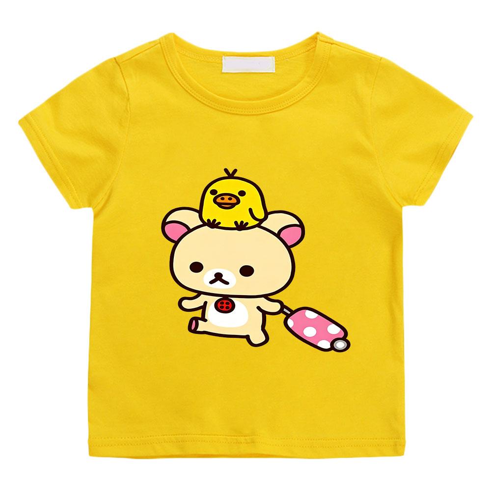 Rilakkuma Cartoon Print T-shirt 100% Cotton Kawaii Boys Girls Kids Clothing Short Sleeves Sports Manga Comic Cute Tees Summer 160 жовтий
Rilakkuma Cartoon Print T-shirt 100% Cotton Kawaii Boys Girls Kids Clothing Short Sleeves Sports Manga Comic Cute Tees Summer 160 жовтий