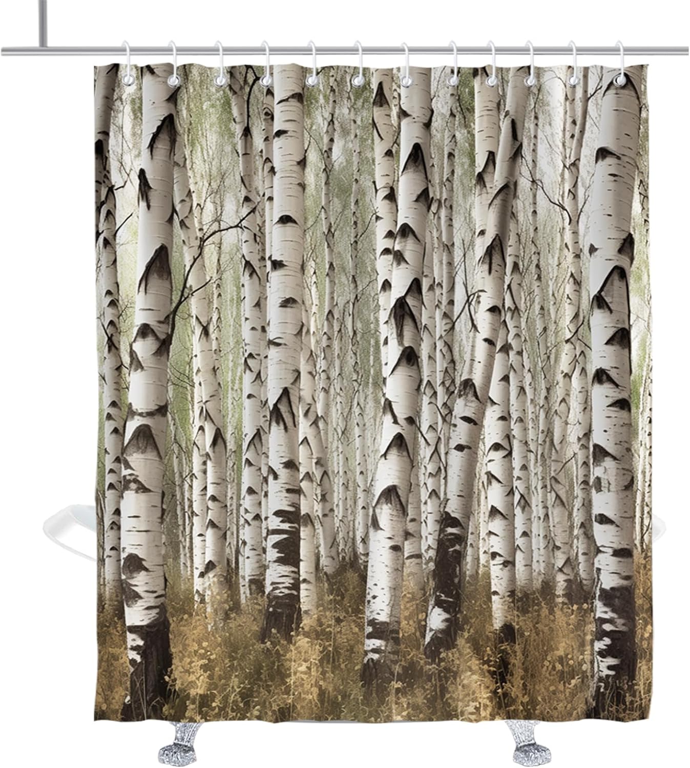 Birch Tree Shower Curtain Rustic Autumn Leafless Forest Branch Christmas Bathroom Decor Hooks W60H190(CM)-1 Pcs
Birch Tree Shower Curtain Rustic Autumn Leafless Forest Branch Christmas Bathroom Decor Hooks W60H190(CM)-1 Pcs
