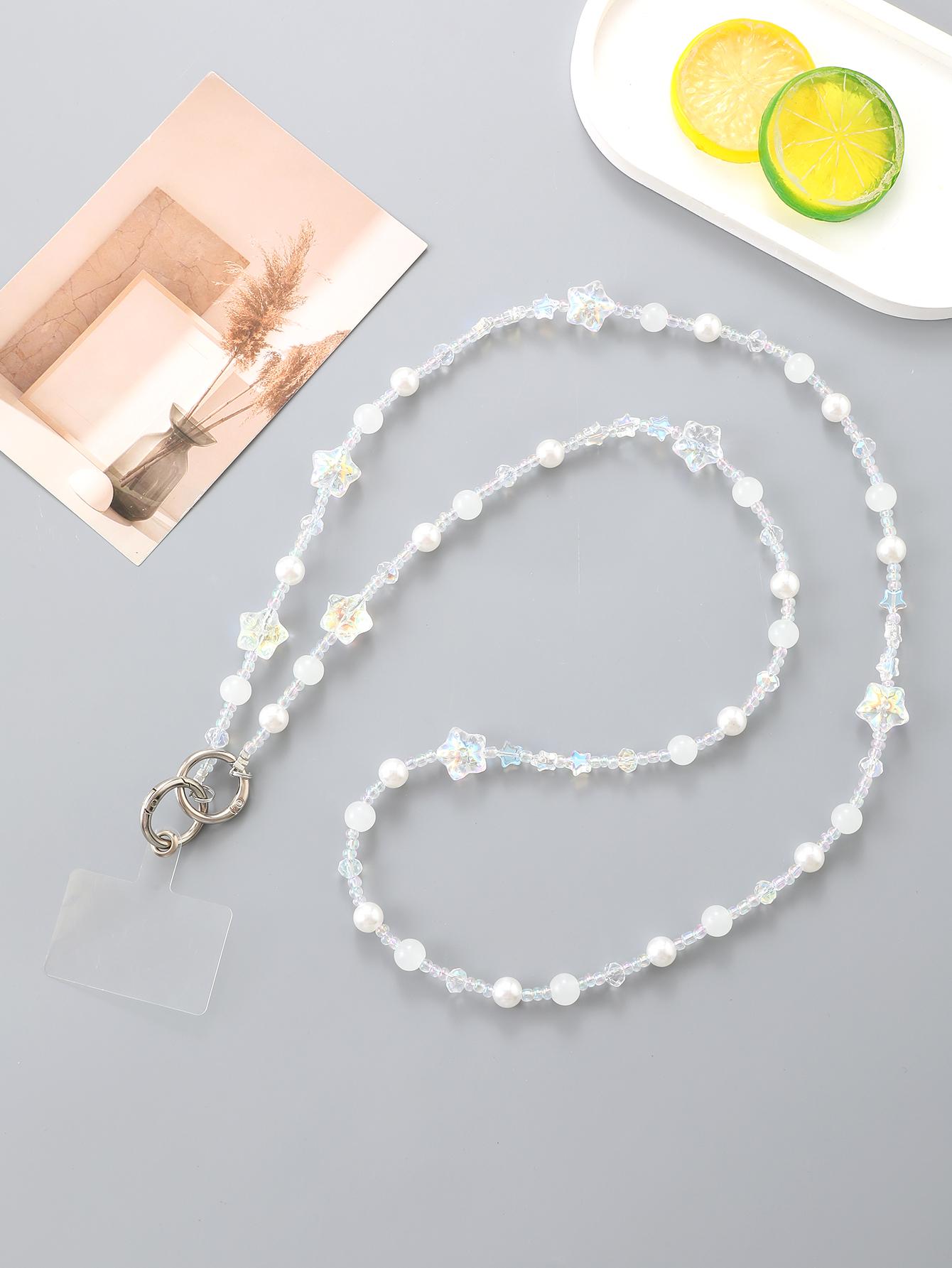 Ins Fresh and Simple Plated Star Bead Phone Strap Strap with Transparent Card ABS
Ins Fresh and Simple Plated Star Bead Phone Strap Strap with Transparent Card ABS
