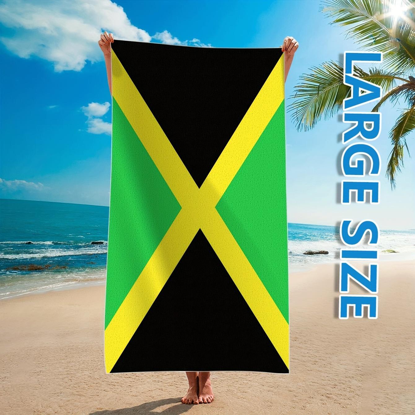 Jamaica Flag Beach Towel: Large Size for Ultimate Beach Comfort! Suitable for towels, bath towels, beach towels W40*H60(CM)
Jamaica Flag Beach Towel: Large Size for Ultimate Beach Comfort! Suitable for towels, bath towels, beach towels W40*H60(CM)