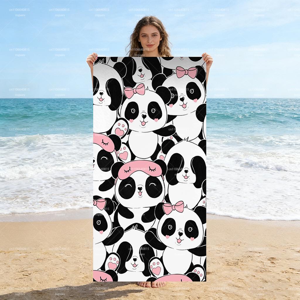 Cute Pink Bow Panda Beach Towel, Super Absorbent Quick Dry Towel for Swimming Pool Travel Vacation W30*H60(CM)
Cute Pink Bow Panda Beach Towel, Super Absorbent Quick Dry Towel for Swimming Pool Travel Vacation W30*H60(CM)