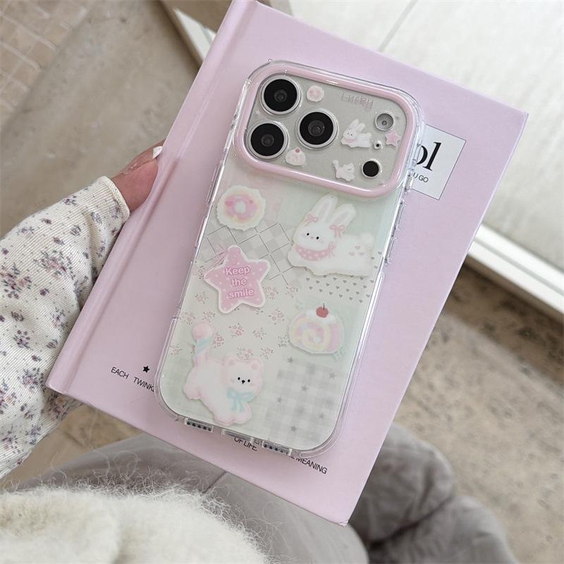 Girly Heart and Flower Patchwork Rabbit Puppy Phone Case for iPhone 17/16 Pro Max/15 Pro. iPhone 17 Pro
Girly Heart and Flower Patchwork Rabbit Puppy Phone Case for iPhone 17/16 Pro Max/15 Pro. iPhone 17 Pro