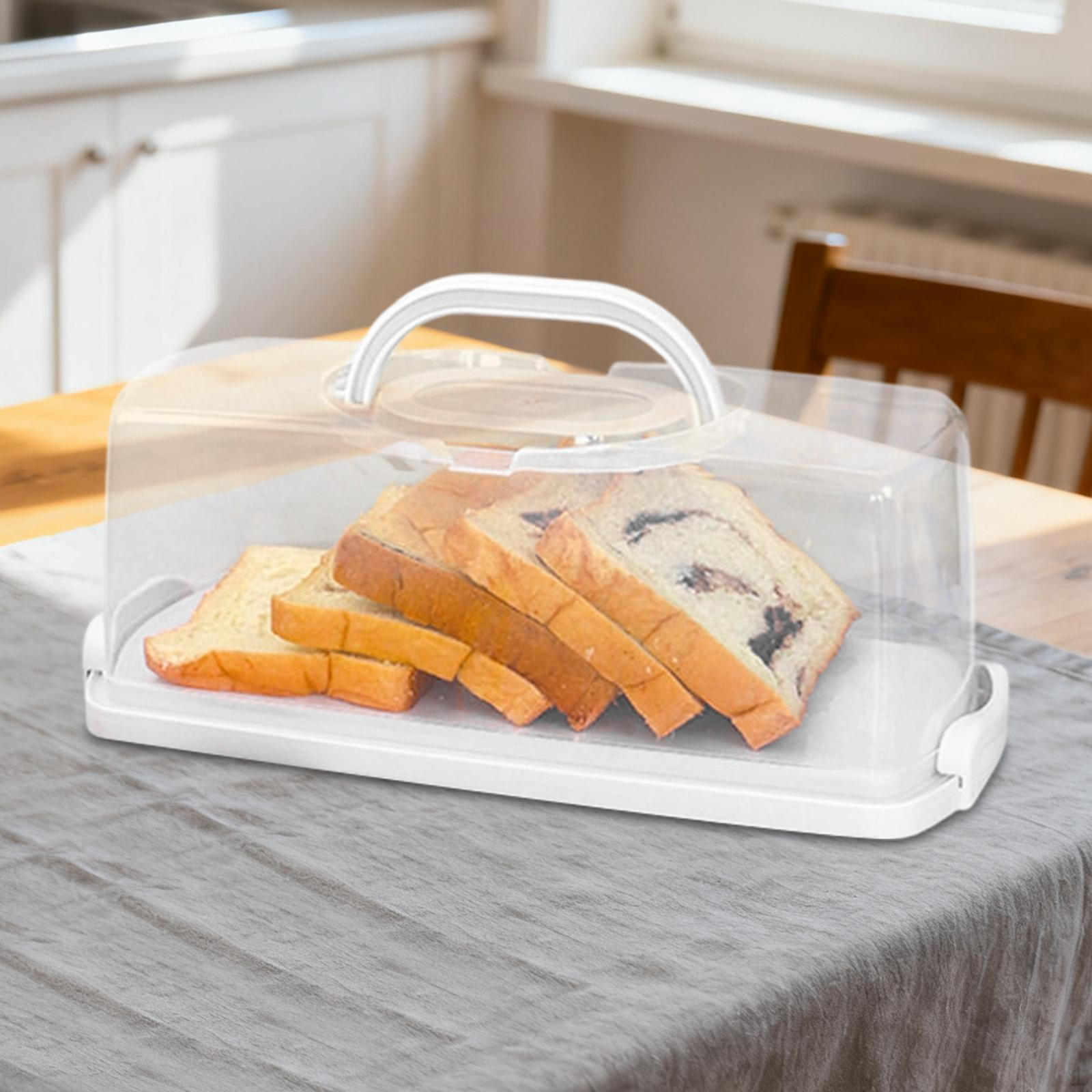 Cake Container Loaf Bread Storage Box Clear Lid PP Material Portable Handle Suitable for Kitchen
Cake Container Loaf Bread Storage Box Clear Lid PP Material Portable Handle Suitable for Kitchen