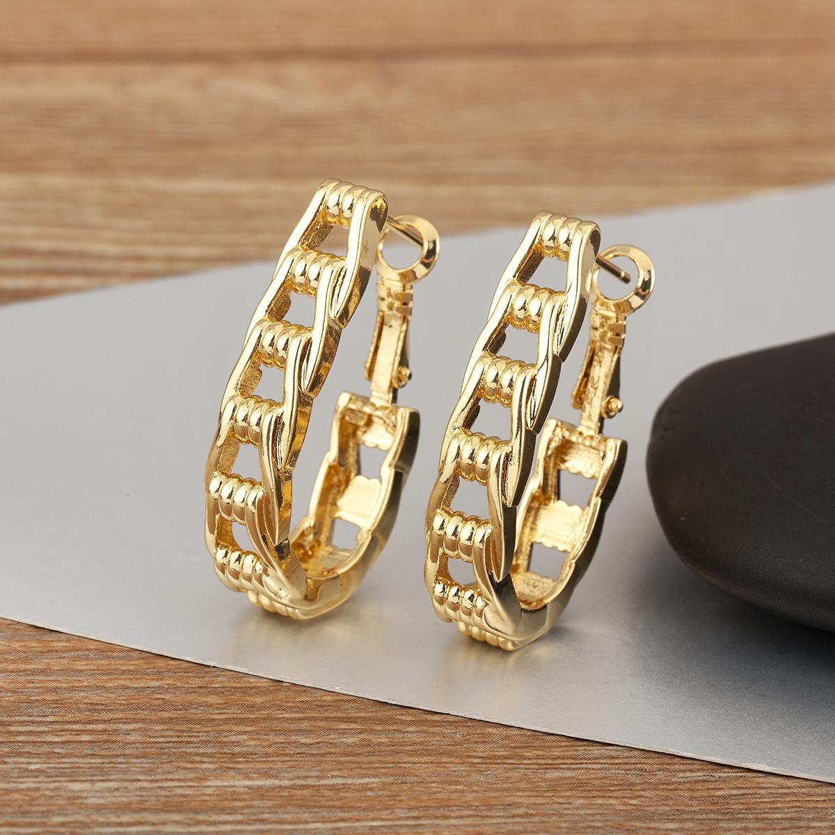 Nidin New Trendy Copper Unique Twist Round Hoop Earrings For Women Female Punk Style Daily Party Ear Jewelry Gifts Wholesale золотий
Nidin New Trendy Copper Unique Twist Round Hoop Earrings For Women Female Punk Style Daily Party Ear Jewelry Gifts Wholesale золотий