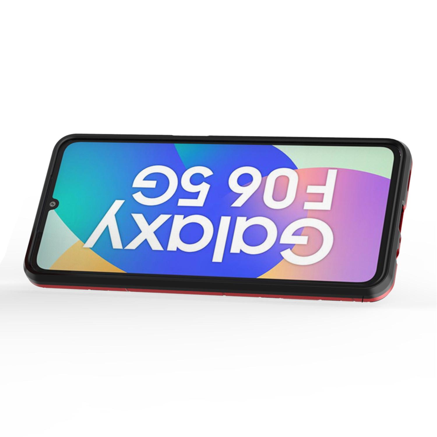 For Samsung Galaxy F06 5G/M06 5G Case PC+TPU Protective Phone Cover with Ring Kickstand Blue
For Samsung Galaxy F06 5G/M06 5G Case PC+TPU Protective Phone Cover with Ring Kickstand Blue