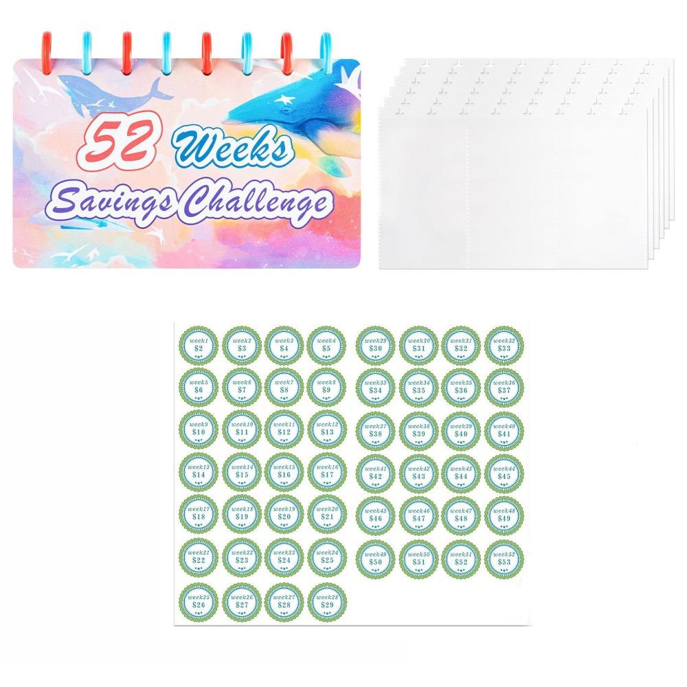 Colorful Savings Challenge Notebook Weekly Cash Planner Cash Envelope Saving Binder Student Style 1
Colorful Savings Challenge Notebook Weekly Cash Planner Cash Envelope Saving Binder Student Style 1