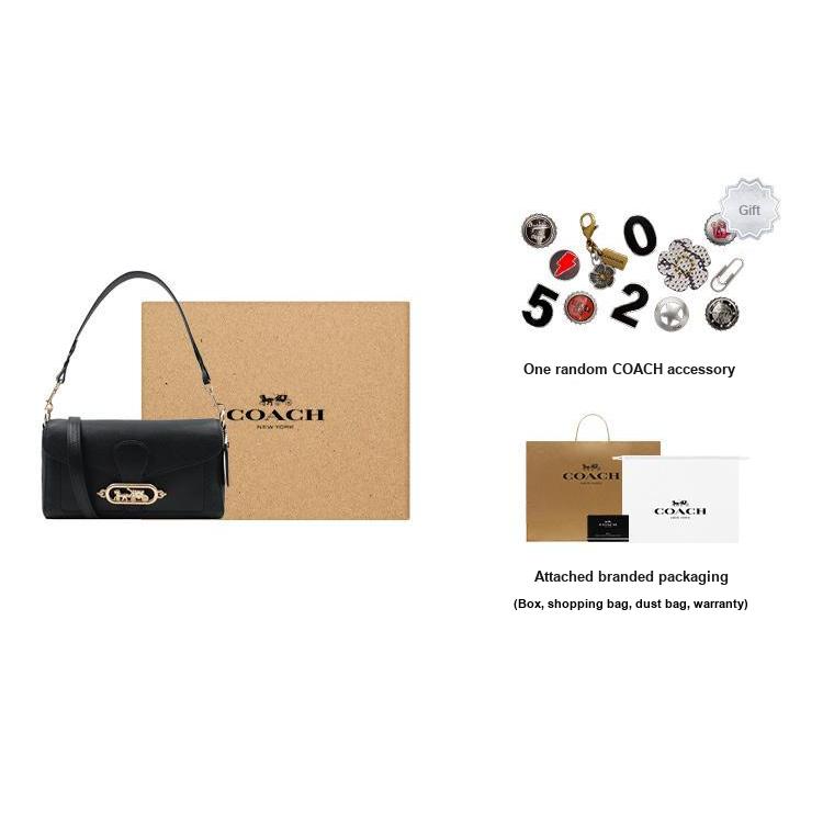 New COACH Jade Pebbled Leather Shoulder Bag Handbag Shoulder Bag Crossbody Bag Medium Size Women s Black 91105-IMBLK 25.4*7.1*14.0CM
New COACH Jade Pebbled Leather Shoulder Bag Handbag Shoulder Bag Crossbody Bag Medium Size Women s Black 91105-IMBLK 25.4*7.1*14.0CM