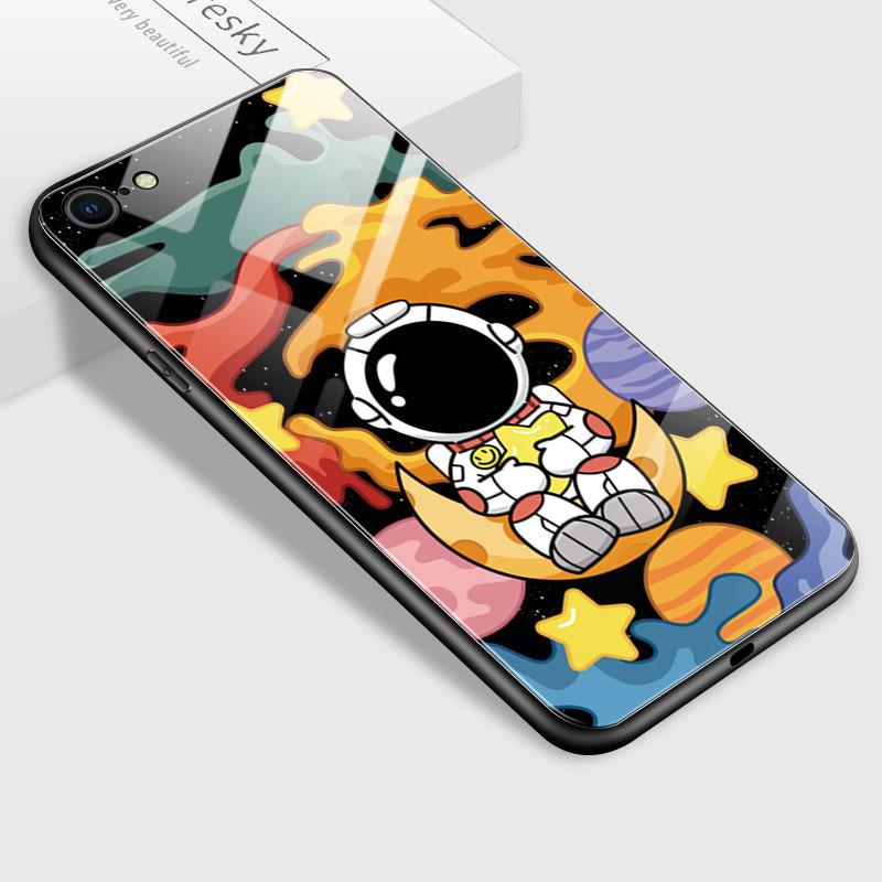 Чехол для телефона из закаленного стекла для iPhone Samsung Galaxy Infinix, ТПУ с мягкими краями, противоударный чехол с милым мультяшным астронавтом iPhone 11 Pro Max
Чехол для телефона из закаленного стекла для iPhone Samsung Galaxy Infinix, ТПУ с мягкими краями, противоударный чехол с милым мультяшным астронавтом iPhone 11 Pro Max