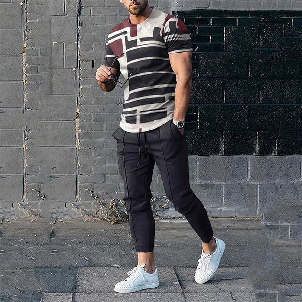 Summer Men Sets Short Sleeve T Shirt Pants Suits Oversized Tops Street Sportswear Men s Casual Tracksuits Trend Print Clothing 2XL
Summer Men Sets Short Sleeve T Shirt Pants Suits Oversized Tops Street Sportswear Men s Casual Tracksuits Trend Print Clothing 2XL