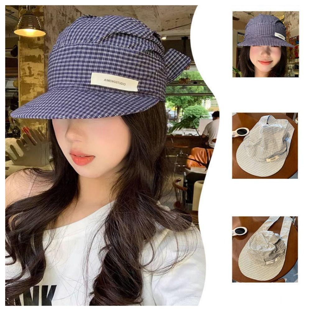 Lace Headscarf Baseball Hat Plaid Strappy Bandana Cap Fashion Sunscreen Headscarf Hat Summer темно-синього кольору
Lace Headscarf Baseball Hat Plaid Strappy Bandana Cap Fashion Sunscreen Headscarf Hat Summer темно-синього кольору
