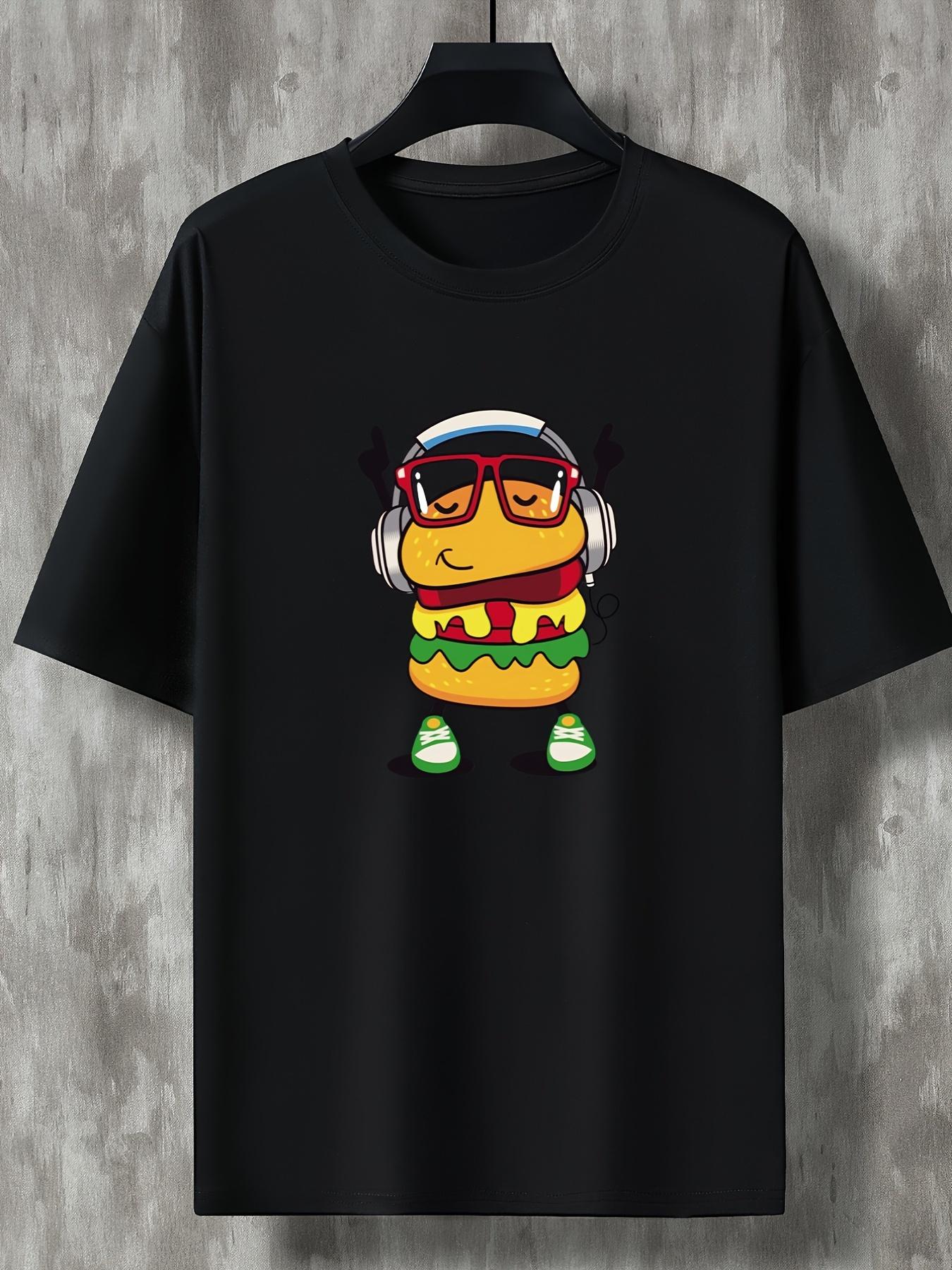 European Size Men s Casual Trendy Hamburger Graphic Print Comfortable Crew Neck Short Sleeve T-shirt, Oversized Loose Clothing Plus Size 4XL чорний
European Size Men s Casual Trendy Hamburger Graphic Print Comfortable Crew Neck Short Sleeve T-shirt, Oversized Loose Clothing Plus Size 4XL чорний